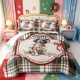 thumbnail image 2 of Manfei Christmas Classic Snowman Quilt King,Shabby-Chic Gift King Coverlet Set,3-Piece,1 Bedspread and 2 Pillowcases, 2 of 7