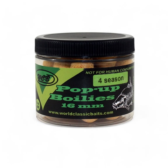 WCB Carp Baits Pop Up Boilies 16 mm 6oz jar (Approx 40 pcs) - Carp Bait - Ideal for Carp Fishing