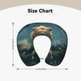 thumbnail image 5 of Xecao Starry Sky Meditating Lion Print Memory Foam Cervical Neck Pillow Versatile U-Shaped Pillows for Home,Office,Camping,Travelling,Soft Washable Cover, 5 of 8