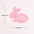 thumbnail image 2 of Easter Standing Table Decor Wooden Bunny Rabbit Tabletop Decoration Easter Decor Block Sign Table For Easter Home Party Supplies, 2 of 6