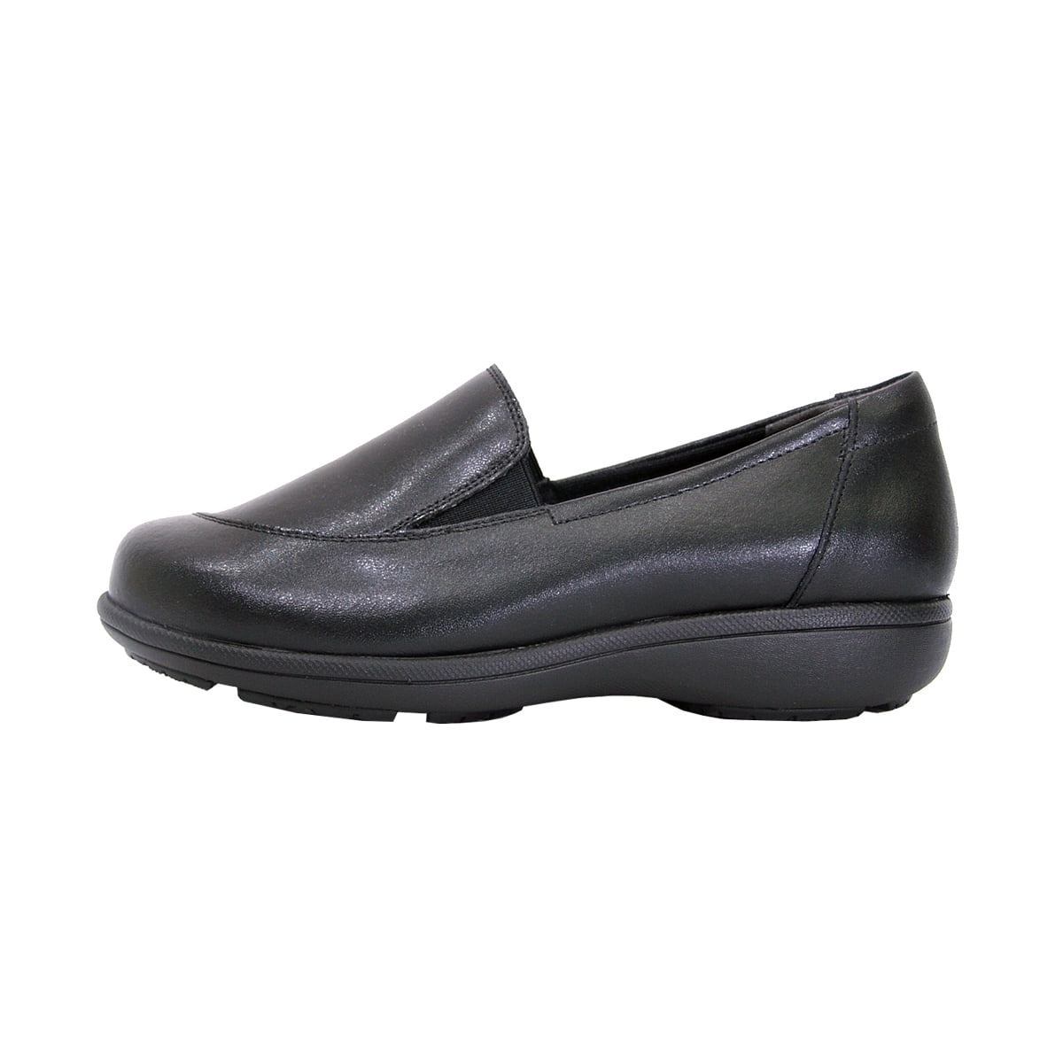 24 HOUR COMFORT Peggy Wide Width Professional Sleek Shoe BLACK 6