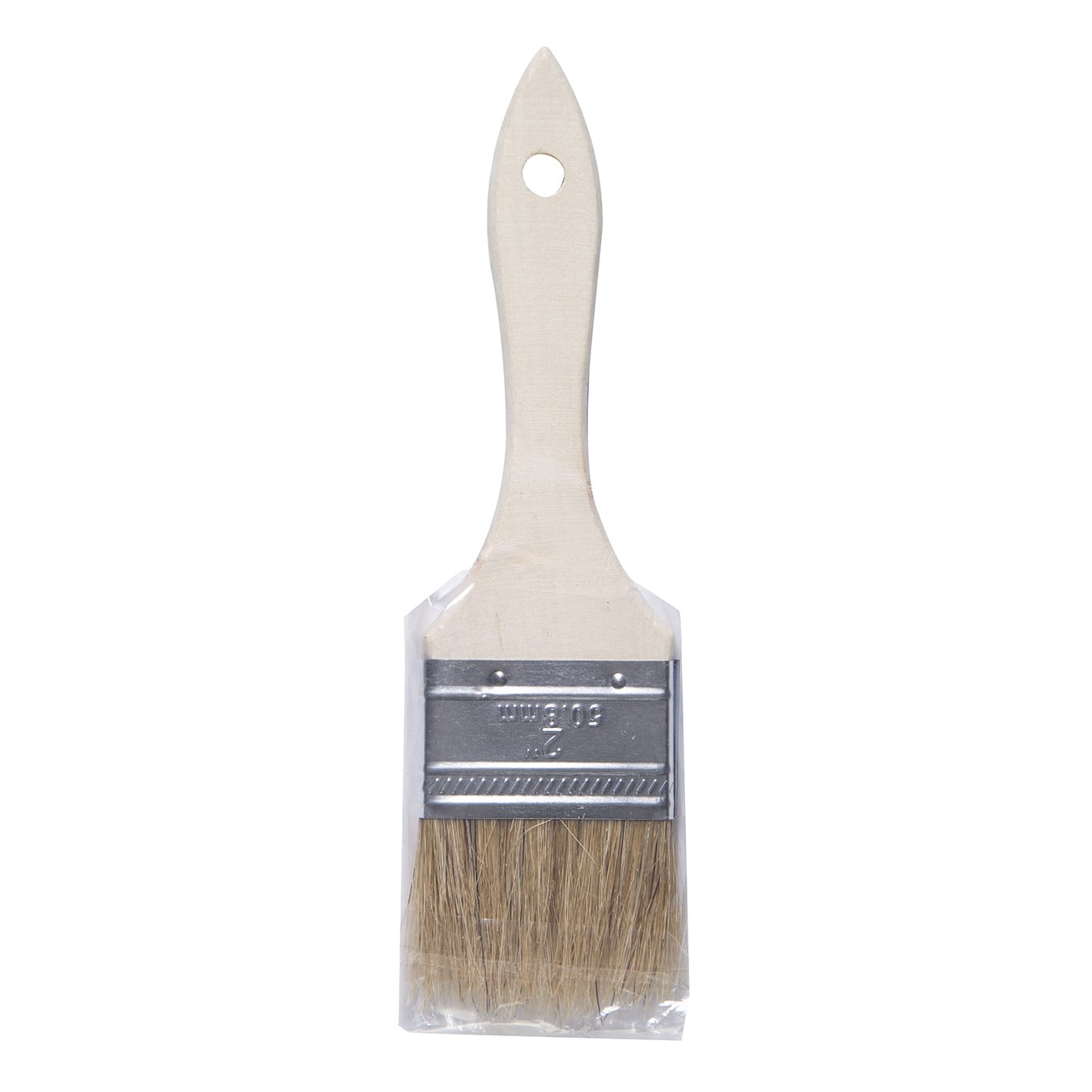 (5 pack) Natural Bristle Flat 2-in. Chip Household Paint Brush for Paint and Crafts