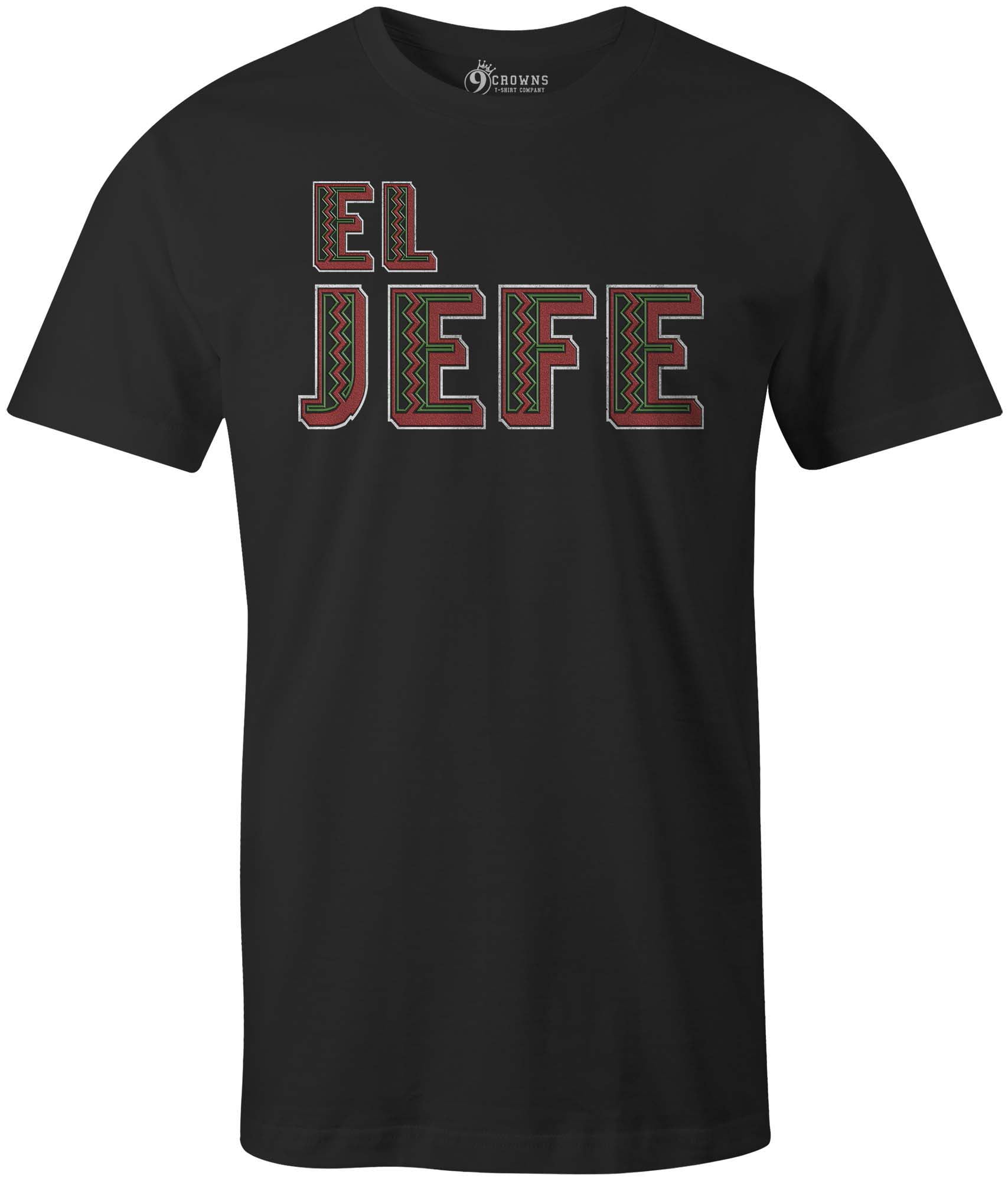 9 Crowns 9 Crowns Tees Men's El Jefe TShirt (Black, XLarge