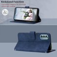 thumbnail image 5 of Compatible pour Moto G Stylet 5G 2022 Étui Portefeuille,[Slots Porte-Cartes][Kickstand][Sangle de Poignet] TPU Intérieur Protection PU, 5 of 5