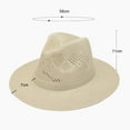 thumbnail image 6 of Sun Hats for Men Wide Brim Panama Hat Beach Hat Straw Hats for Men Sun Protection Foldable Men Fedora Hats UPF50, 6 of 8