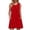 Red, variant on Wdgfv Women's Loose Fit Sleeveless Tank Dress for Summer Casual Wear with Side Pockets Beach Crew Neck Flowy Comfortable Dress Sky Blue M