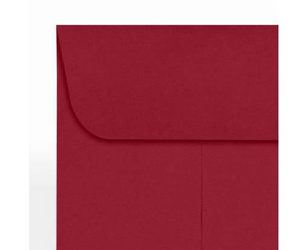 LUXPaper #1 Coin Envelopes w/ Moistenable Glue, Garnet Red, 2 1/4in x 3 1/2in, 80lb, 500/Pack