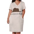 thumbnail image 2 of Ceci n’est pas un chapeau petit prince magritte Loose Pocket Dress dress women's luxury party dress dresses, 2 of 6