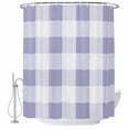 thumbnail image 2 of Purple Plaid Waterproof Fabric Shower Curtain,Spring Summer Farmhouse Buffalo Checkered Waterproof Fabric Shower Curtain for Bathroom Curtains Bathtubs Shower Curtains with 12 Hooks Standard 72x72, 2 of 8