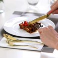 thumbnail image 3 of 4pcs Stainless Steel Flatware,Include Fork Spoons Knife (Golden), 3 of 5