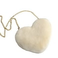 thumbnail image 3 of Bolso bandolera con cadena en forma de corazón para mujer y mujer, bolso de mano, de noche Beige Jinwen bandolera de mujer, 3 of 8