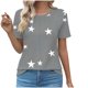 thumbnail image 1 of Pantalones Cortos para las Mujeres Sexy Cuello Redondo de Moda Casual de Manga Corta de Poliéster, Blusa de Verano de Primavera para el Uso Diario, 1 of 5