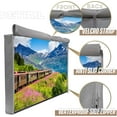 thumbnail image 3 of ASTRAEA Outdoor TV Cover 40~43 inch, 600D Heavy Duty Weatherproof LED Flat Screen Protector with Waterproof Zipper for Outside Television, Gray, 3 of 8
