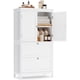 thumbnail image 5 of VASAGLE Mueble de Baño, Armario de Baño, Armario de Cocina, con 2 Puertas y 2 Cajones, Estantes Ajustables, 30 x 60 x 110 cm, Blanco, 5 of 5