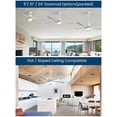 thumbnail image 3 of Sofucor 52-Inch White Wood Blade Ceiling Fan with LED Light and Remote Control - Modern, Farmhouse, Contemporary, 3 of 7