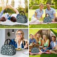 thumbnail image 6 of Robot and Ufos Blue Pattern Insulated Lunch Bag,Leakproof Large Capacity Lunch Box for Work,Picnic or Travel,11.4 X 6.7 X 8.3 Inches, 6 of 6
