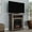 Gray, variant on Northwest 29-inch Electric Fireplace TV Stand with Faux Logs and LED Flames