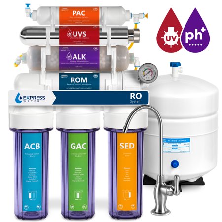 Express Water Alkaline Ultraviolet Reverse Osmosis Filtration System – 11 Stage RO UV