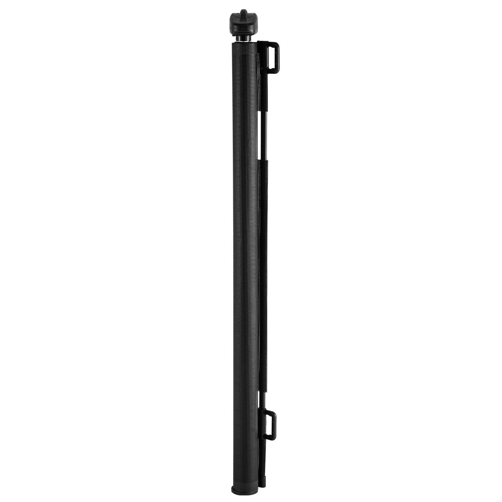 Retractable Baby & Dog Gate, Extra Wide (72.8"), Tall (38.5") with Lock - Easy Walk-Through Safety Mesh for Stairs, Hallways, Doors, Indoor/Outdoor Use, Black