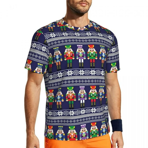 T Shirt For Men Nutcracker Print Sportswear Vintage Print Harajuku T-Shirts Mens Funny Tshirt Summer
