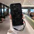 thumbnail image 3 of Funda de teléfono Anime Cool-N-Narutos para IPhone 15 14 13 12 11 Pro Max Mini XR XS X 7 8 Plus, funda trasera suave de TPU con correa de mano, 3 of 5