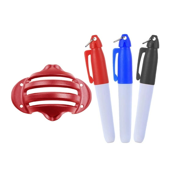 Multifuctional Golf Liner Alignment Tool Marker Stencil Outdoor Sports Drawing Template Golf Accessories Maker , Red
