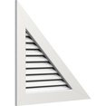 thumbnail image 2 of Ekena Millwork 30"W x 15"H Right Triangle Gable Vent - Right Side (41 3/4"W x 20 7/8"H Frame Size) 6/12 Pitch Functional, PVC Gable Vent with 1" x 4" Flat Trim Frame, 2 of 14