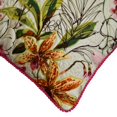 thumbnail image 2 of The HomeCentric Sofa Cushion Cover, Multicolor & Pink Pack of 2, 24x24 inch (60x60 cm) Euro Sham Cover, Cotton Floral Printed Quilted Throw Pillows For Couch, Nature & Floral Contemporary - Tiger Lily, 2 of 3