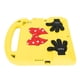 thumbnail image 2 of Funda protectora suave e inofensiva de espuma EVA con soporte para la palma, funda protectora resistente al impacto con asa para tableta IOS, color amarillo, 2 of 5