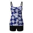 thumbnail image 4 of Swimming Suits for Women Floral Print Tankini Beach Ladies Bathing With Boyshorts 2 Piece Bathing Suits Swimsuit, 4 of 5