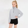 thumbnail image 2 of BLVB Girls Sweatshirts Half Zip Pullover Long Sleeve with Pocket and Thumb Hole Casual Fashion Fall Winter Clothes for Kids 5-14Y, 2 of 7