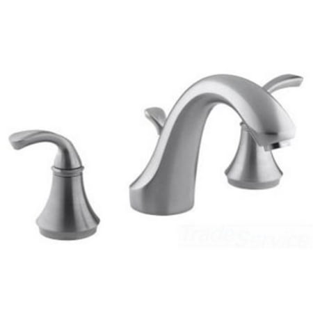 K-T10292-4-G Brushed Chrome Deck Mount Bath Faucet Et Trim