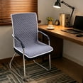 thumbnail image 1 of Linen Cottons Office Chair Cushion Ones Piece Seat And Backrest Pad Non Slide Bottom For Long Sitting At Desk Computer Chair, 1 of 6