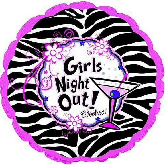Bachelorette Party Girls Night Out 17" Mylar Balloons (5 Pack)