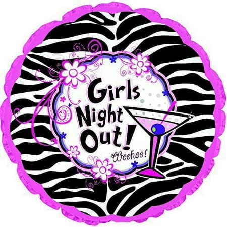 Bachelorette Party Girls Night Out 17" Mylar Balloons (5 Pack)