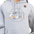 thumbnail image 3 of Women's G-III 4Her by Carl Banks Gray New York Knicks Shadow Logo Tri-Blend Fleece Hoodie, 3 of 3