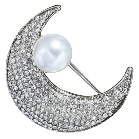 Masteelf Moon Brooch Ladies Brooches Cute Pin Women Decoration Clothes Pins Scarves for