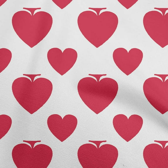 oneOoneViscoseJerseyRedFabricPokerCardSewingCraftProjectsFabricPrintsByYard60InchWide