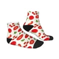 thumbnail image 3 of Bingfone Fresh Red Tomato Design Patterned Men'S Women'S Casual Cotton Socks, 3 of 9