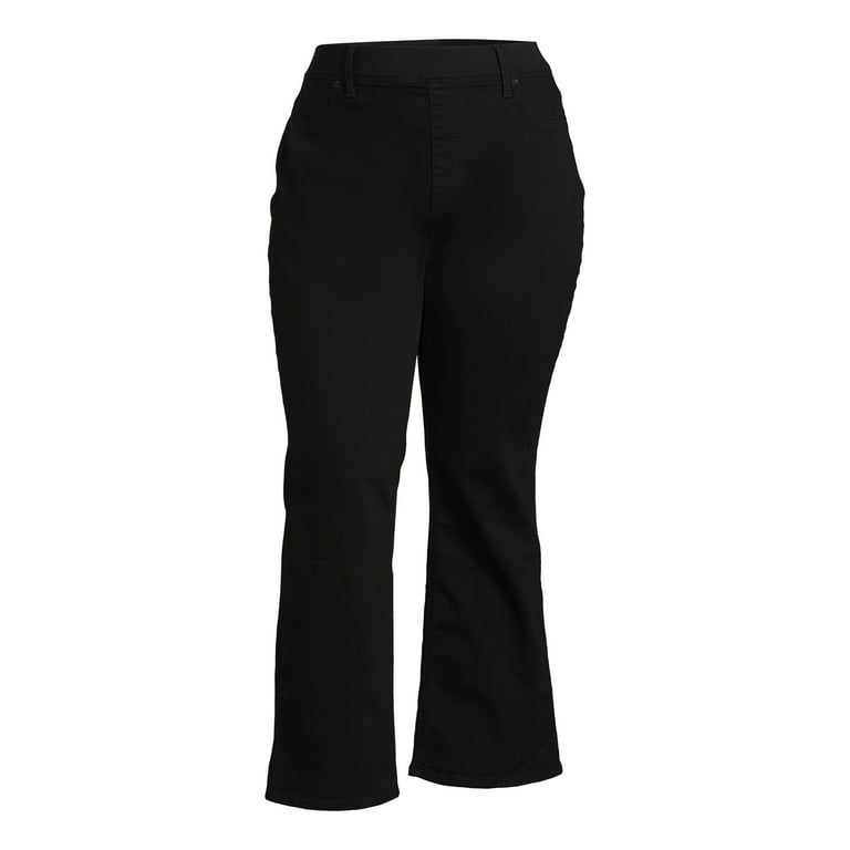 Wax Jeans Womens/Juniors Luscious Basic Bootcut/Straight Stretch Blue/Black  Denim Jeans Pants