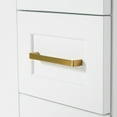 thumbnail image 2 of Ariel Taylor 37 In. Left Offset Rectangle Sink Vanity With Carrara White Marble Countertop In White, 2 of 11
