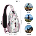 thumbnail image 5 of Crossbody Sling Backpack for Women Men Cute Fish Pattern Shoulder Sling Crossbody Casual Chest Bag for Travel Sports Running Hiking, 5 of 6