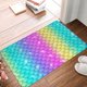 thumbnail image 4 of Balery Rainbow Scales2 Felpudo de franela, resistente a las manchas y a la decoloración, para uso interior y exterior, fácil de limpiar, 40 x 60 cm, 4 of 7