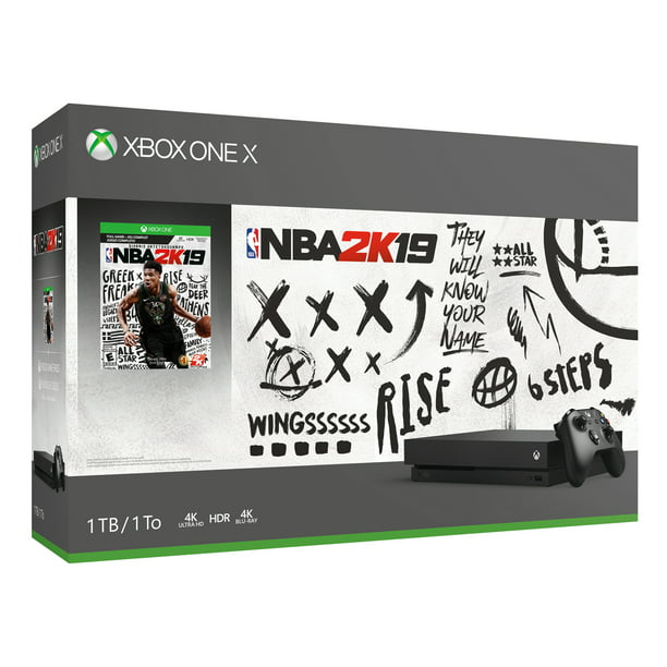 Microsoft One 1TB NBA 2K19 Bundle, Black, CYV-00070 - Walmart.com