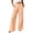 Orange wide leg palazzo pants for women a1, variant on Cagogo Women Wide Leg High Waisted Lounge Pants with Pockets Plaid Casual Palazzo Trousers Travel Work Fall Fashion Outfits Winter Clothes, Mint Green M
