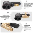 thumbnail image 3 of Bicycle Air Nozzle, Air Pump Tire Air Nozzle, Air Pump Conversion Air Chuck Two in One, 3 of 5