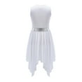 thumbnail image 5 of Kids Girls Liturgical Praise Lyrical Dance Dress Asymmetrical Hem Dress, 5 of 7