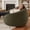 Cord Fur Green, variant on Luna 5 Foot X-Large Bean Bag Chair – Oversized Foam Lounger for Adults & Kids, Plush Corded Faux Fur, Taupe