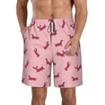 thumbnail image 1 of Fotbe Dachshund Dog Puppy Trajes de Baño Estampados para Hombre, Shorts de Verano de Secado Rápido, Ropa de Playa, Bañadores-Medium, 1 of 6