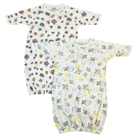 

Bambini Layette Newborn Baby Girl 2 Piece Gown Set